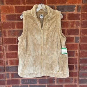 Anne Plush Zip-Up Vest